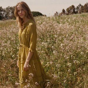 Dôen Primrose Dress - Yellow/Citron/Mustard Color